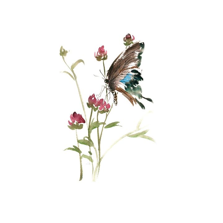 zttzdy-16-24-5cm-butterfly-and-flower-ink-painting-wall-sticker-toilet-seat-decal-home-decor-t2-0462