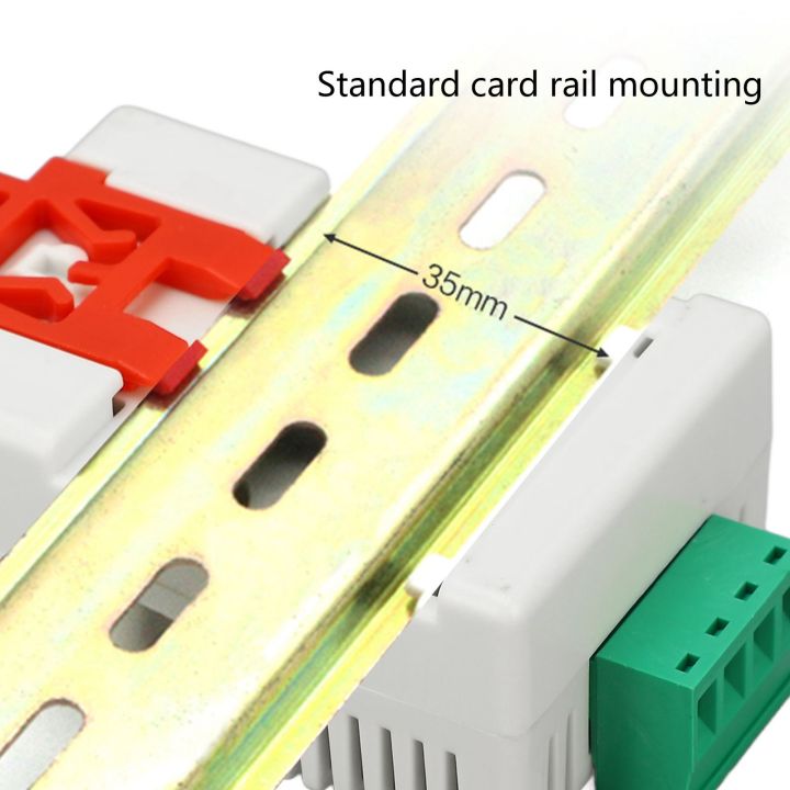 dc12v-เซ็นเซอร์วัดอุณหภูมิความชื้นติดตั้งรางสำหรับสำนักงานบริหารเครื่องส่งสัญญาณเซ็นเซอร์วัดอุณหภูมิความชื้น35มม