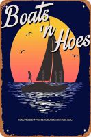 Boats N Hoes,เวิลด์พรีเมียร์ของศักดิ์ศรีมิวสิควิดีโอครั้งแรกทั่วโลก,Step Brothers - Word ในโปสเตอร์บันเทิงขนาด12X8นิ้วป้ายดีบุกโลหะโบราณการตกแต่งบ้าน