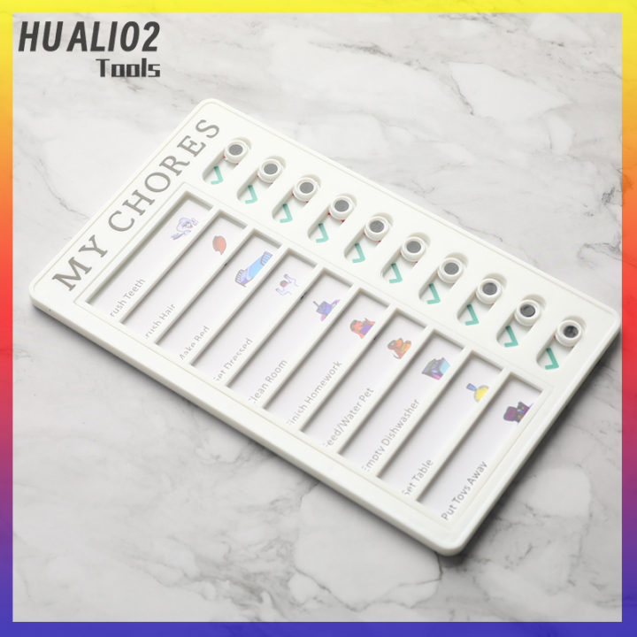 huali02-บันทึกแผนภูมิการทำงานของบอร์ดพลาสติกแบบนำกลับมาใช้ใหม่ได้แสดงรายการตรวจสอบความรับผิดชอบต่อผู้วางแผนรายวัน