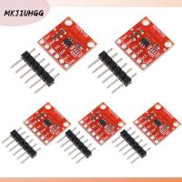 MKJIUHGG 5Pcs I2C DAC โมดูล MCP4725 2.7โวลต์ถึง5.5โวลต์ 12บิตค่ะ โมดูล Breakout บล็อกเซ็นเซอร์ พลังงานสูงกำลังสูง บอร์ดพัฒนาพัฒนา Arduino สำหรับเด็ก