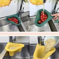 Kitchen Sink Drain Basket Swan Drain Rack Leftovers Filter Sink Hanging Faucet Shelf Fruit And Vegetable Sink Water Filter Rack Mesh Covers