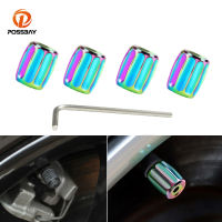 4Pcs Car Moto Bike Tire Wheel Valve Cap Set Universal Dust Cover Colorful Airtight Stem Caps Aluminum Alloy Car Styling for Audi