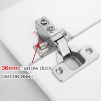 Narrow Door Hinge  36mm Short Small Furniture Corner Cabinet Special Size Face Frame Quiet Soft Close Hinges Stainless Steel Door Hardware Locks