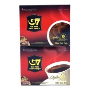 Combo 2 Hộp 50 Gói Cà phê hòa tan ĐEN G7 Trung Nguyên Không Đường Không Sữa