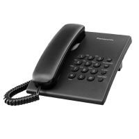 SuperSales - X1 ชิ้น - โทรศัพท์ตั้งโต๊ะ ระดับพรีเมี่ยม รุ่น KX-TS500MX สีดำ ส่งไว อย่ารอช้า - ParatthanutShop