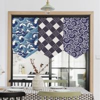 Customizable Japanese-Style Door Curtain, Japanese-Style Textured Pennant, Kitchen Flag Curtain, Living Room Partition Curtain, Cabinet Curtain Can Be Customized LOG