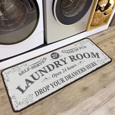 【YF】 BESTPRO Flannel Floor Mats Water Absorbent Non-slip Laundry Room Carpets Soft Bath for Living Bedroom Bathroom
