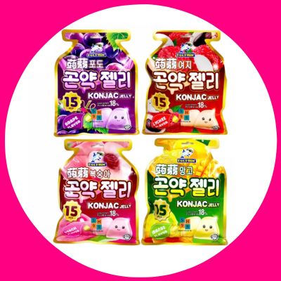 🔥Captain Dolphin KONJAC Jelly (LYCHEE, GRAPE, PEACH, MANGO Flavor) เยลลี่บุก กัปตัน ดอนฟิน