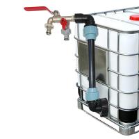 IBC Gooseneck 34นิ้ว IBC ถังอะแดปเตอร์ Outlet วาล์ว34นิ้ว Gooseneck 2 Way ทองเหลือง Tap Fitting Ibc Cuve 1000l อุปกรณ์เสริม