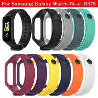 Tali Jam Tangan Silikon สำหรับนาฬิกา Galaxy Samsung Fit-E R375กำไลข้อมืออัจฉริยะของแท้อุปกรณ์เปลี่ยนสายนาฬิกาข้อมือสำหรับเล่นกีฬา