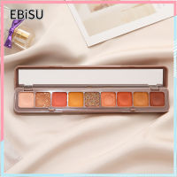 EBiSU Store แป้นพิมพ์ปลายนิ้ว 9 สีอายแชโดว์สีมุกเคลือบเลื่อมนักเรียนอายแชโดว์เริ่มต้น