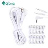 2pcs 2.5mm Electrode Tens Pin Type Cable Conductive Line Wire Head for Electrode Pad Digital Tens Machine Therapy Massage Line