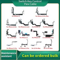 ✲ Power amp; Volume Buttons Key Switch Flex Cable With Metal Material For iPhone 13 12 mini 12 11 Pro Max Replacement Parts