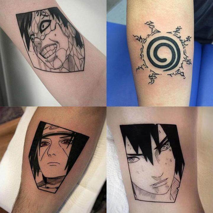 Black naruto Eye Hot Design temporary tattoo For Men and Woman Waterproof  Sticker