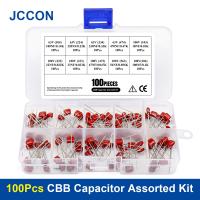 100Pcs/Box CBB Metal Film Capacitors Assortment Kit 63V 100V 10Values 102 222 332 472 103 223 333 473 683 104 154 224 334 474 56