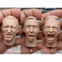 16 Scale นิพจน์ต่างๆทหาร Head Sculpt สำหรับ12นิ้ว Action Figure ตุ๊กตา Unpainted Head Sculpt No.058