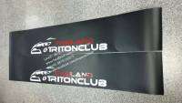 สติ๊กเกอร์บังแดดหน้ารถ งานตัดคอม ลายรถ และคำว่า Thailand TRITON CLUB สำหรับ mitsubishi มิตซูบิชิ ไทรทัน sticker ติดรถ แต่งรถ สวย งานดี หายาก ถูกและดี