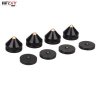 HIFIDIY LIVE 4PCS 4 ชุดลำโพงยืนเท้า Pad อลูมิเนียมโลหะ (ไม่ใช่ไม้ธรรมชาติ) Spikes Cone พื้นเล็บเท้า M23 * 20