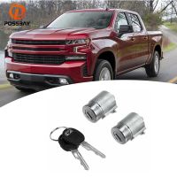 กระบองสูบล็อคประตูรถอะไหล่โลหะมี2คีย์9591963สำหรับ Chevrolet GMC C2500 C1500 C3500 K1500 K2500 K3500 Yukon