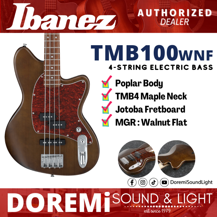 Ibanez Talman Tmb100 Wnf 4 String Electric Bass Guitar Walnut Flat Tmb100 Wnf Lazada