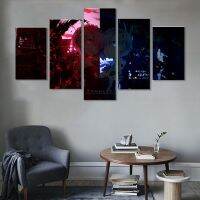 Zhangyanhui2 Wall Art ภาพวาดผ้าใบ-Re Zero โปสเตอร์ Modern 5 Pic โมดูลภาพ-เด็ก Modern Home Decor - Boys Room ตกแต่งทาสี5ชิ้น