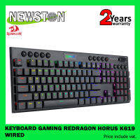 Keyboard Gaming (คีย์บอร์ดเกมมิ่ง) Redragon Horus K619 Wired