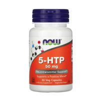 Now Foods, 5-HTP, 50 mg, 30 เม็ด Veg Capsules