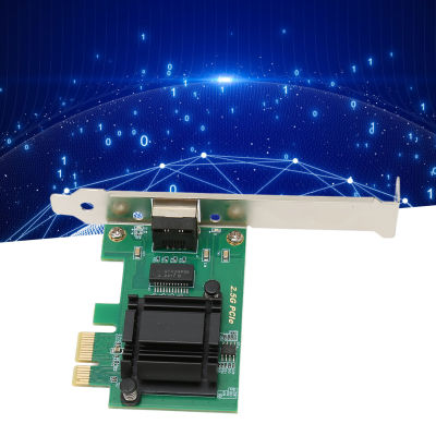 PCI การ์ดเน็ตเวิร์กด่วนชุดสัญญาณไฟ LED PCIE การ์ดอีเธอร์เน็ตอินเตอร์เฟซ X1 2.5Gbps RJ45ติดตั้งง่ายสำหรับพีซี