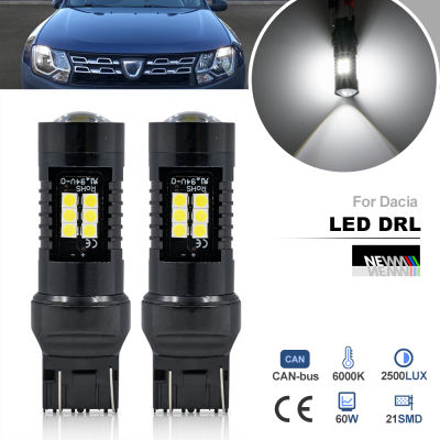 For Dacia Duster HS I Logan L52K52 Mk2 MCV 7443 T20 W215W Canbus Led Daytime Running Lights DRL Bulbs Car Daylight DLRs
