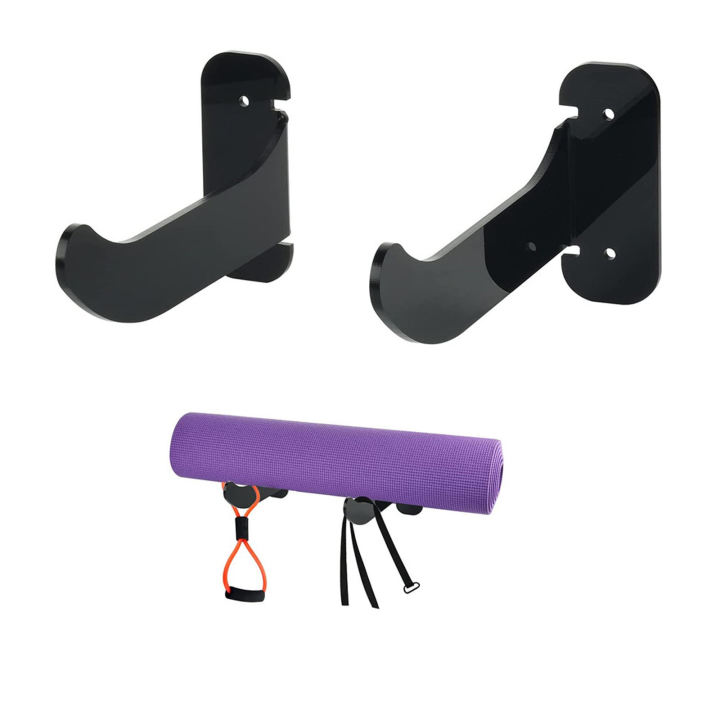 yoga-mat-holder-wall-mount-rack-storage-shelf-hanging-for-exercise-home-fitness-resistance-bands-foam-roller