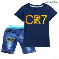 卐✳ Clothes For boys Summer CR7 World Clothes 2Pcs Outfits Kids Clothing For Girls Tracksuit Suit For Girls Children Clothing