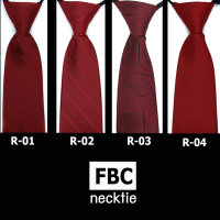 เนคไทสำเร็จแบบซิป สีแดง ทันสมัยมีสไตล์ (FBC BRAND)