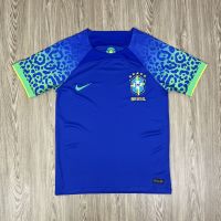 เสื้อบอลทีมชาติ Brazil 2022/2023 สีนํ้าเงิน เนื้อผ้าโพลีเอสเตอร์ งานดีมาก คุณภาพเกรด AAA