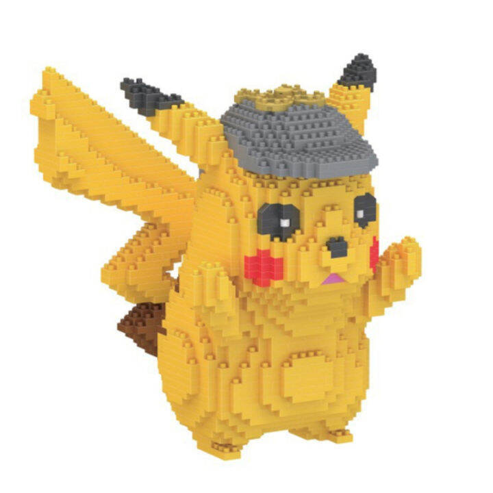 1400pcs 7080A Pokemon Pikachu Building Block Anime Blocks Pokemon Model ...