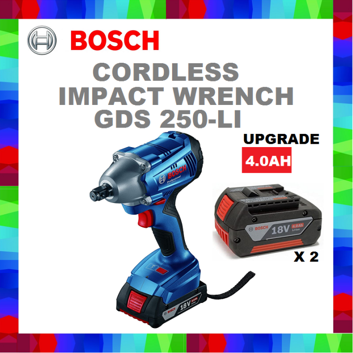 Bosch Gds 250 Li Cordless Impact Wrench Lazada