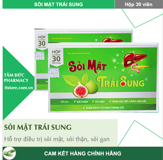 Hcmsỏi mật trái sung hộp 30 viên - bài sỏi đánh tan sỏi thận sỏi mật - ảnh sản phẩm 1