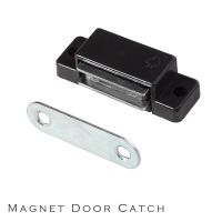 cupboard Cabinet etc furniture Door Latch/Catch Closures Black plastic highly magnet catch