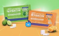 Mybacin Zinc มายบาซิน เม็ดอมผสมซิงค์ รสเลม่อน/รสส้ม (1 ซอง/10 เม็ด)