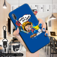 Jinsouwe เคสมือถือเคสโทรศัพท์เคส Samsung Galaxy A02 (แหวนนิ้วมือ + Lanyard) กันกระแทกการ์ตูนตลก Luffy กรณีอะนิเมะ One Pie Softcase TPU เคสโทรศัพท์มือถือซิลิโคนฝาครอบ