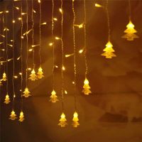 Icicle led curn 5M 100 led fairy string light fairy light AC 220V led Christmas light for Wedding home garden party decor