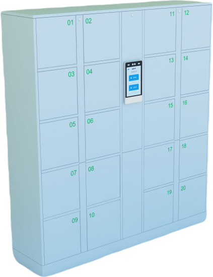 Smart locker cabinet for apartment building shipper play area - ảnh sản phẩm 1