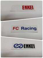 สติ๊กเกอร์ติดก้านล้อแม็ก คำว่า ENKEI หรือ FC Racing ติดรถ แต่งรถ sticker ก้านล้อ ติดก้านล้อ สวย งานดี หายาก ขนาดเล็ก เล็ก