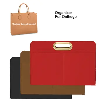 Fits for onthego GM Felt Cloth Insert Bag Organizer Makeup Handbag