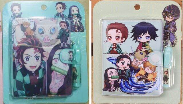 Anime Demon Slayer Kimetsu No Yaiba Kamado Tanjirou Nezuko Notebook ...