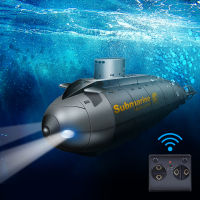 2.4G 6ช่อง Nuclear Submarine เรือรีโมทคอนลไร้สายดำน้ำของเล่นเด็ก Mini รีโมทคอนล RC Submarine เรือของเล่น2023