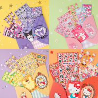 สติ๊กเกอร์การ์ตูน Sanrio Ins หัวใจของหญิงสาวทำรายงานด้วยมือหนังสือสติกเกอร์ DIY ตกแต่งสมุดบันทึกอัลบั้ม