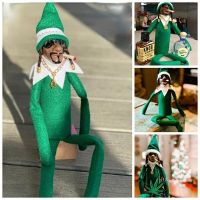 Christmas Elf Doll Christmas Decorations Home Decoration Resin Ornament New Year Christmas Gift Toy 2023 New Year Gift