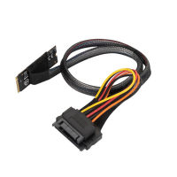 M2TO8639 M.2 M-Key U.2 SFF-8639อะแดปเตอร์อินเทอร์เฟซ SATA 15-Pin Connector สำหรับ2.5นิ้ว NVMe SSD Hard Disk M2 To U.2สาย