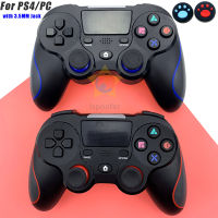 Wireless Controller สำหรับ PS4 Bluetooth Gamepad พร้อมแผงกด Joypad Dual Vition 3.5Mm O Mini LED Indicator